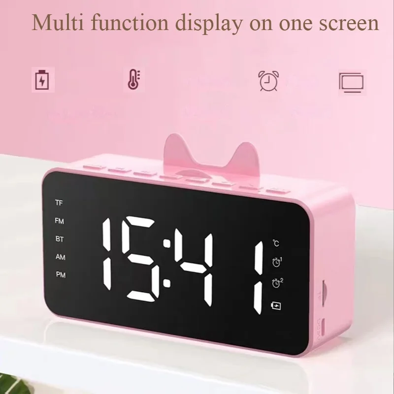 Новая беспроводная Колонка G9 световая Bluetooth часы с поддержкой портативного аудио