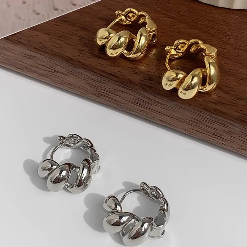 Необычные волнистые Искусственные серьги для женщин в стиле ретро Модные