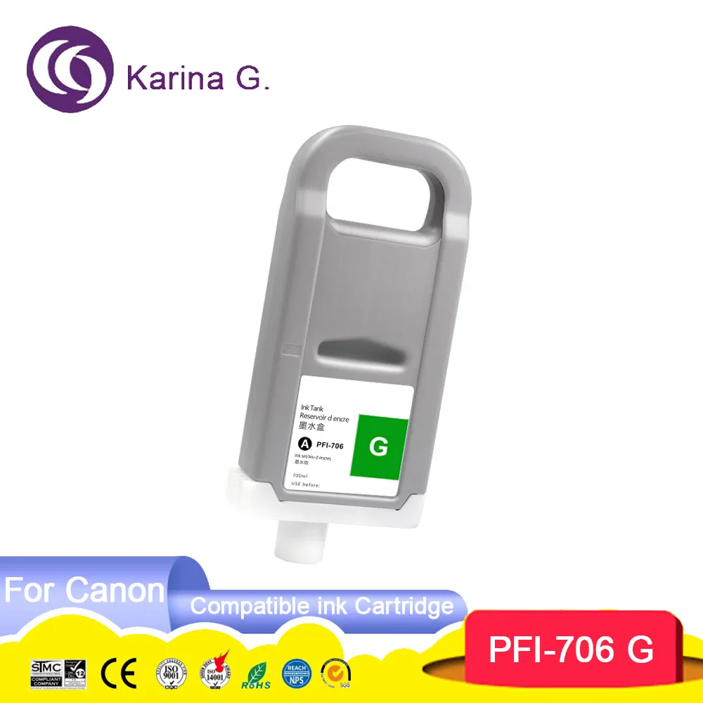 PFI706 PFI-706 Совместимый картридж для принтера Canon iPF 8400/9400/8410/9410/IPF8410S IPF9410S. с