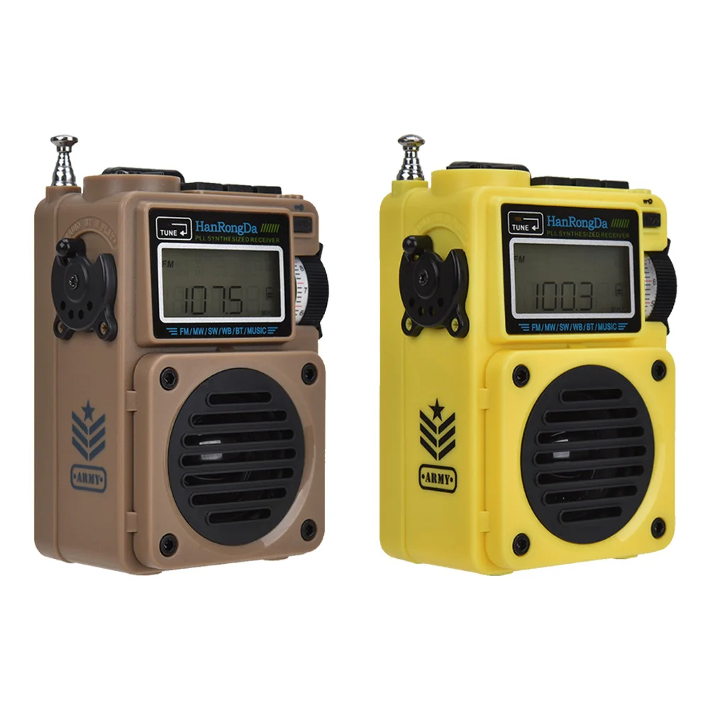 

Портативный FM/SW/MW/WB Полнодиапазонный цифровой радиоприемник Bluetooth 5,0 динамик сабвуфер TF карта Воспроизведение музыки радио