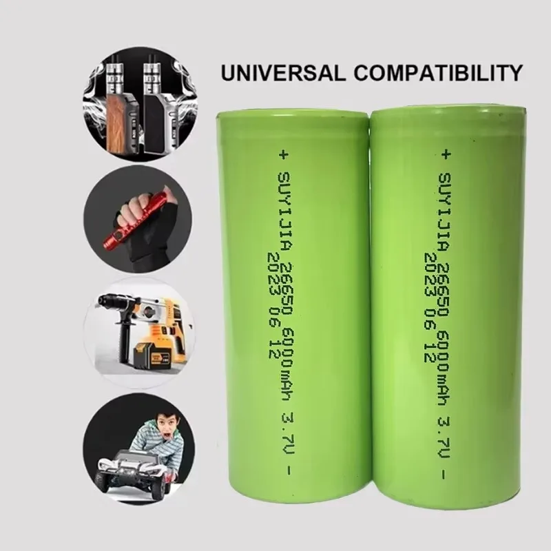 Аккумулятор 26650 3 7 В 6000 мАч литий-ионные