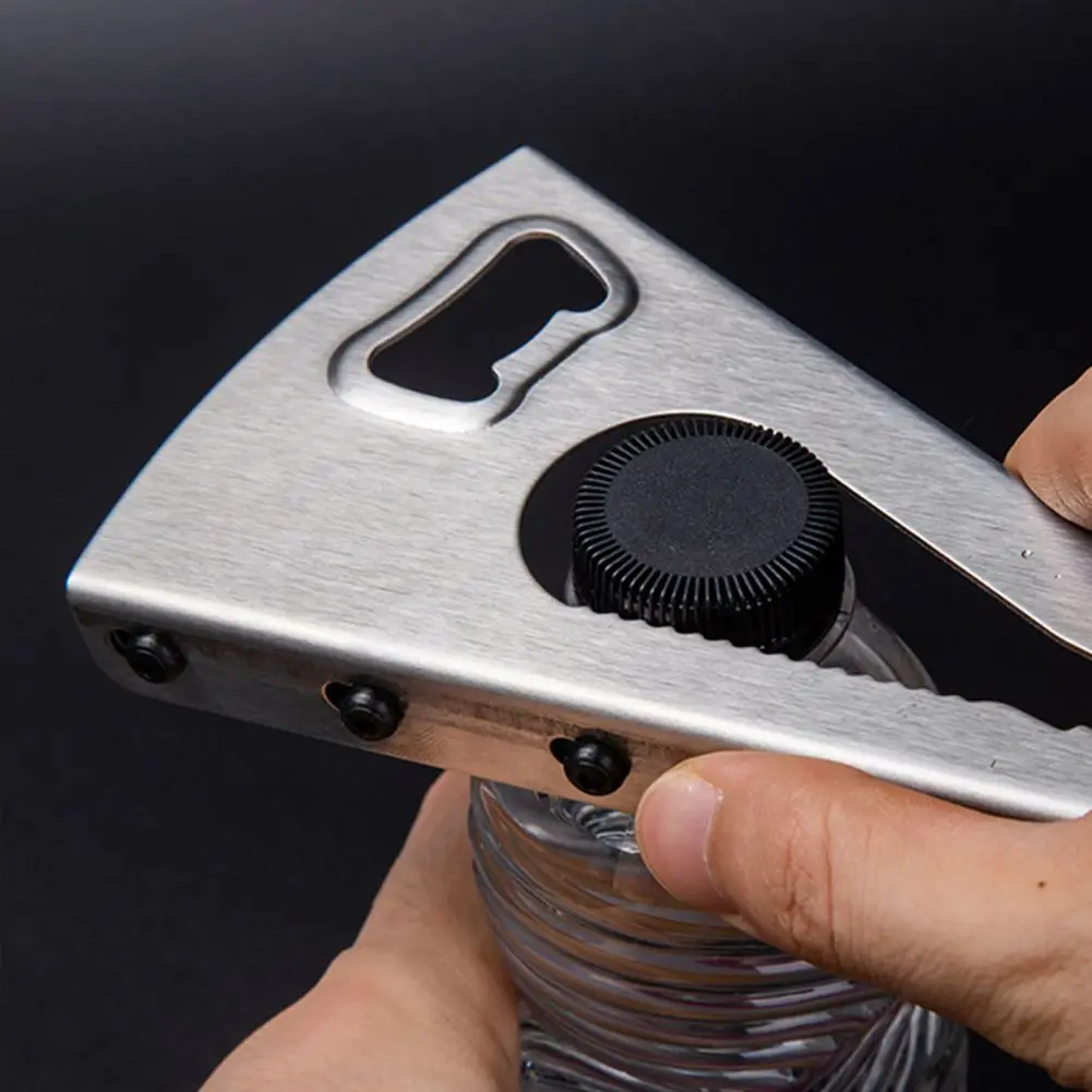 

Многофункциональная открывалка для пива из нержавеющей стали, открывалка для бутылок, консервированный кухонный прибор для ресторана и ба...