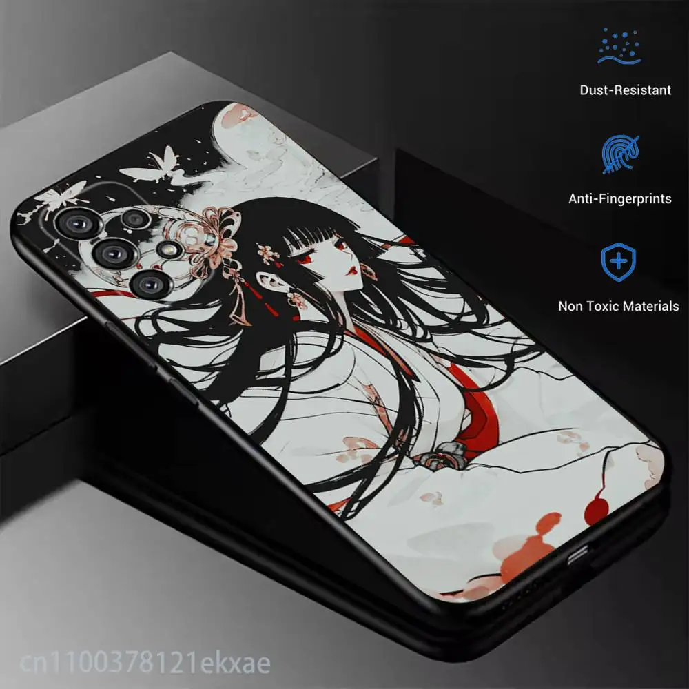 Фото Чехол для телефона X-XxxHOLiC Yuko Ichihara для Samsung Galaxy A13,21s,22,31,32,52,53,71,80,A91, мягкий черный чехол №5