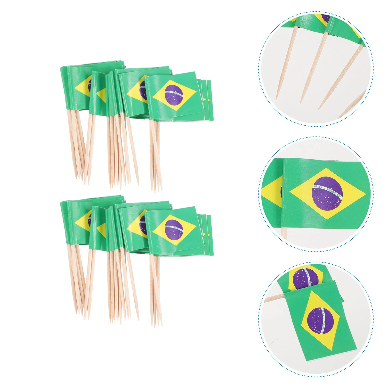 

Brazil National Flag Design Cake Topper Cucpake Toppers Cake Picsk Fruit Picks Insert Toothpick Birthday Party Supplies
