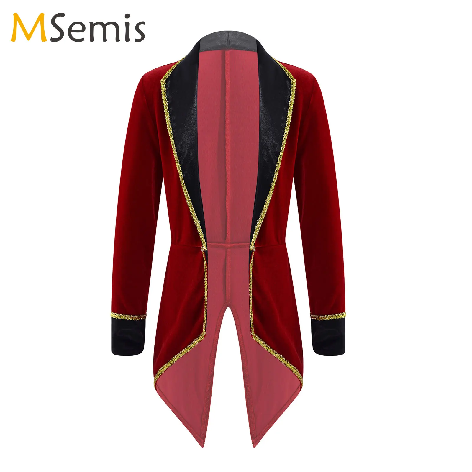 

Детский костюм циркового кольца для девочек, блейзер с длинным рукавом, куртка, пальто, Рождество, Хэллоуин, карнавал, вечерние, косплей, цирковой смокинг