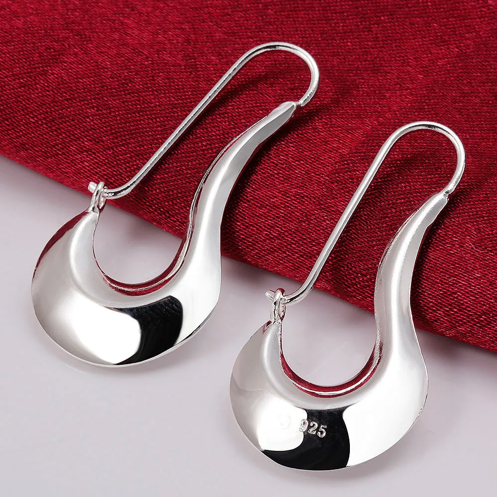 

Dancing Shoes Design Earrings Geometric Silver-plated Drop Earrings For Women Earing Jewelry Silver Color Earings Kolczyki