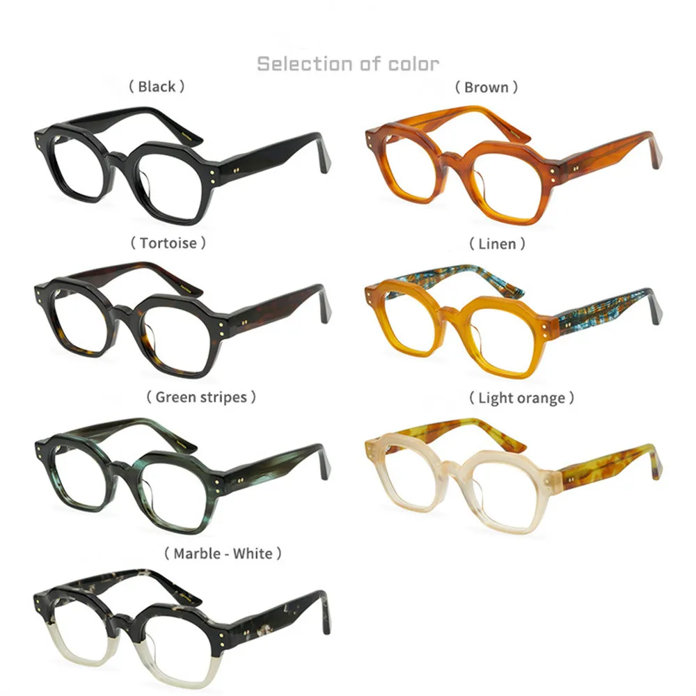 Высококачественная ацетатная оправа для очков ручной работы квадратная мужчин и