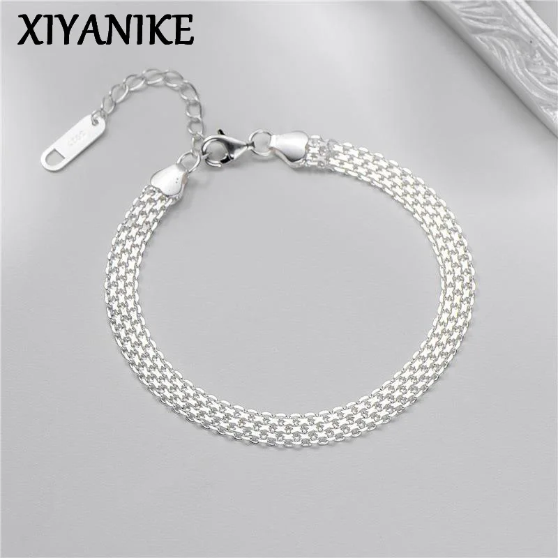 

XIYANIKE Luxury Sparkling Waves Chain Bracelet For Women Girl Korean Fashion New Jewelry Ladies Gift Party pulseras mujer