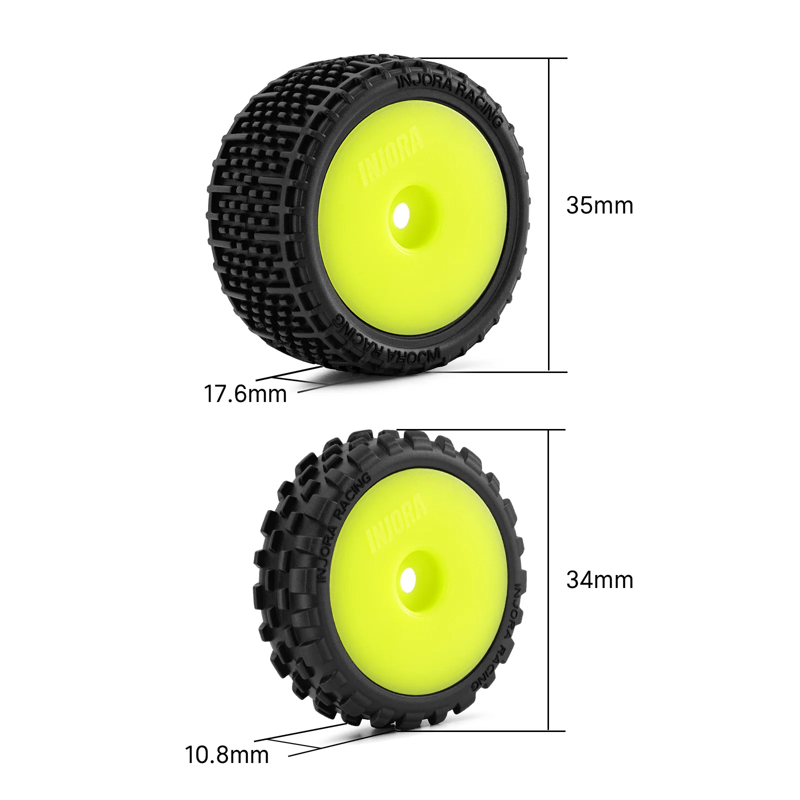 Фото Шины и колеса для багги INJORA Unglued Pin для 1/24 Losi Micro-B 1/28 Losi Micro-T №3