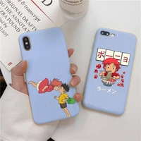 toplbpcs ponyo on the cliff phone case soft solid color for iphone 11 12 13 mini pro max 7 8 plus 6 6s x xs max xr
