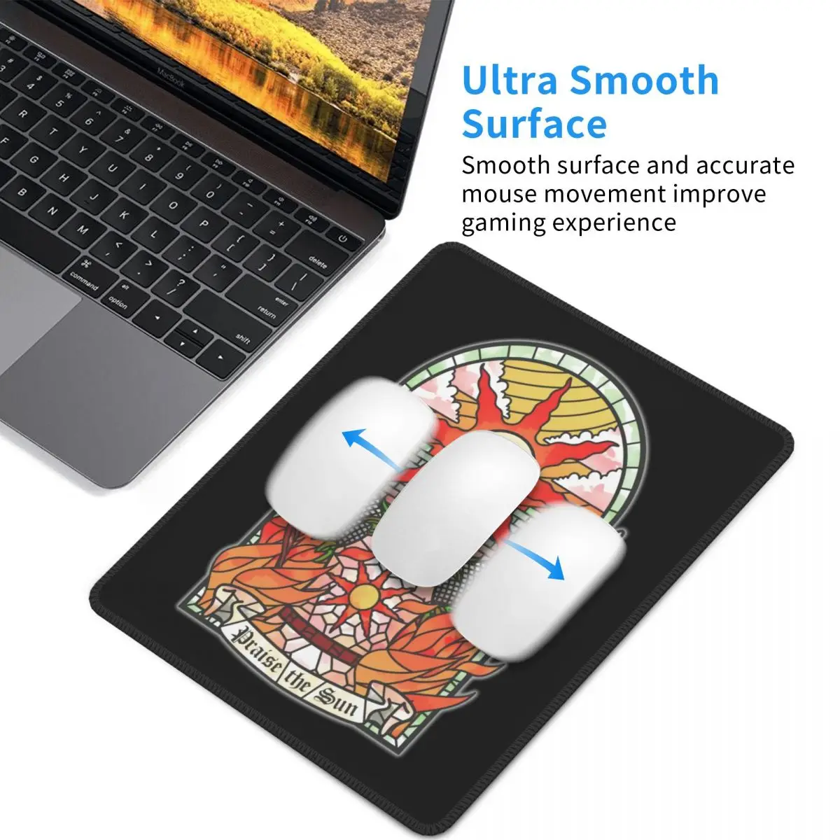 Коврик для мыши с изображением темных душ арториас из бездны солнечного света