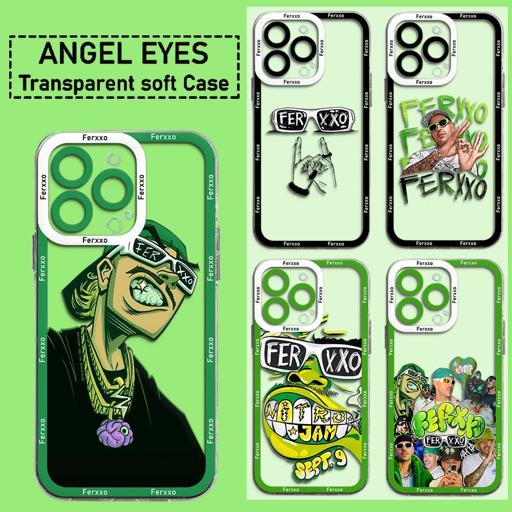 Чехол для телефона Feid Nitro Jam Ferxxo iPhone 15 14 13 12 11 Mini Pro Max X XR XSMax 6S 6 7 8 Plus SE20 прозрачный