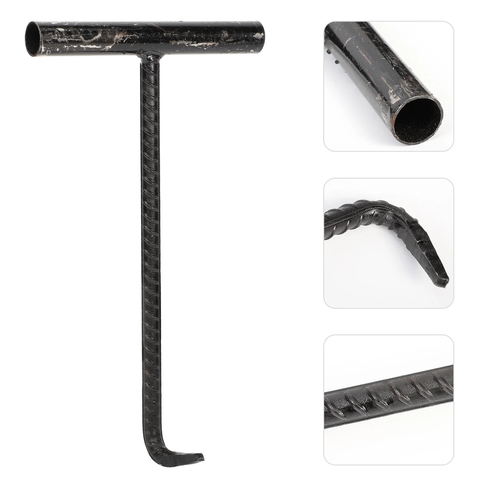 

Hook Hooks T Meat Manhole Cover Shaped Spring Boning Handle Drain Steel Tool Stainless Lifting Lifter Heavy Duty Door Puller