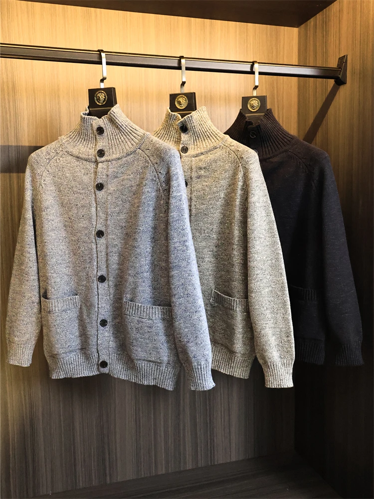 Флис Meiru30. Высококачественный высший класс! Осенне-зимний мужской однотонный