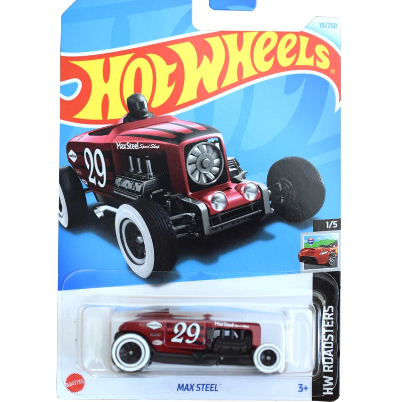 em 2024-19 samochodów Hot Wheels MAX STEEL 1/64 Metalowy odlewany model kolekcjonerski pojazdów zabawkowych
