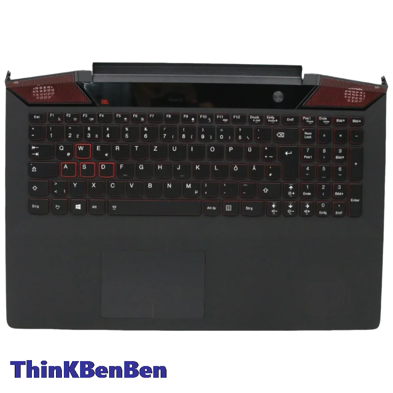 DE немецкий черный верхний чехол для клавиатуры упор рук Lenovo Ideapad Y700 15 15ISK 15ACZ 5CB0K25523