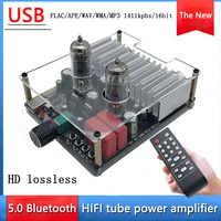 dc12v mini 5 0 bluetooth tube bile machine power amplifier 6a2 6k4 5654 lossless usb power amplifier tda7377 power amplifier