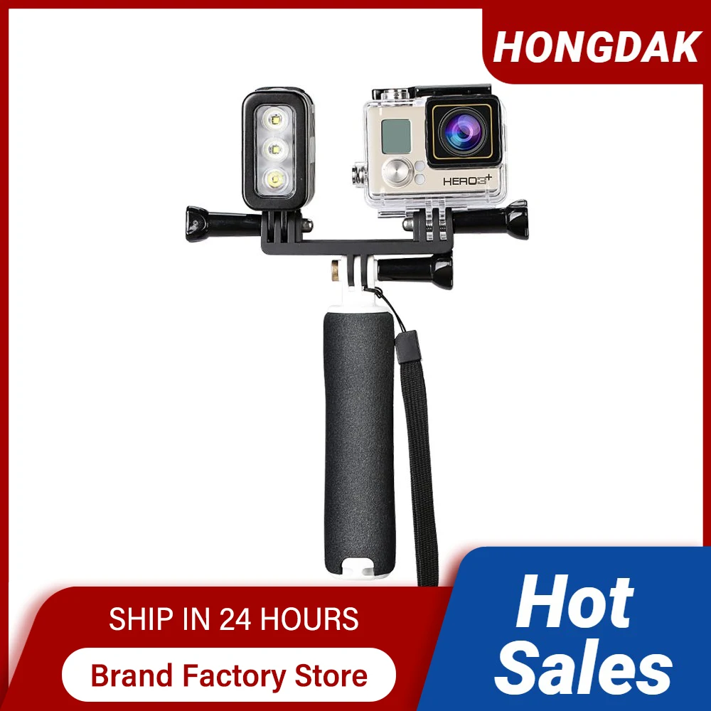 

Underwater Waterproof Case Belt Water Floating Hand Grip Handle,Diving Video Light for GoPro Go Pro Hero Black 3+ 5 6 7 Housing