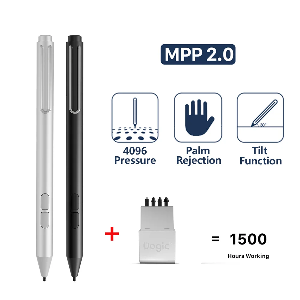 

Pencil 4096 Pressure Sensitivity Palm Rejection Stylus For Surface Pro X 7 6 5 4 3 Go/Laptop/Book/Studio For Surface Pen