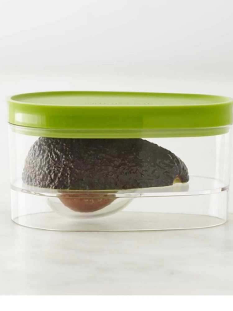 

Silicone Avo Saver Avocado Huggers Box Avocado Keeper Storage Containers Snap-On Lid Avocados Fresh-keeping Kitchen Storage