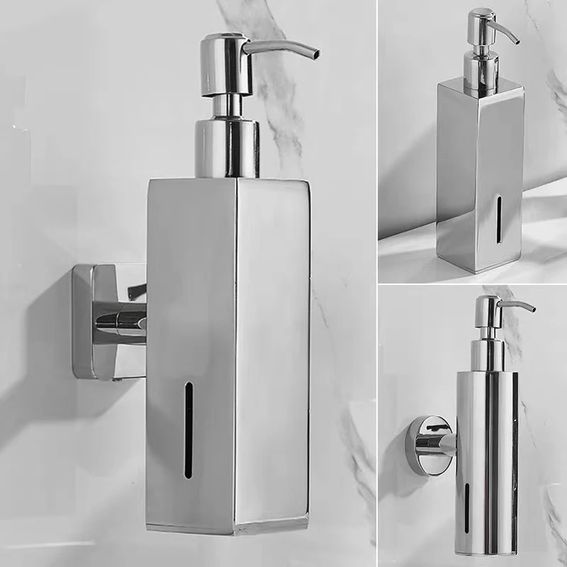 

Дозатор жидкого мыла, Диспенсер из матового никеля и нержавеющей стали, кухонное оборудование, металлический насос для рук, бутылка для лосьона, аксессуары для ванной комнаты