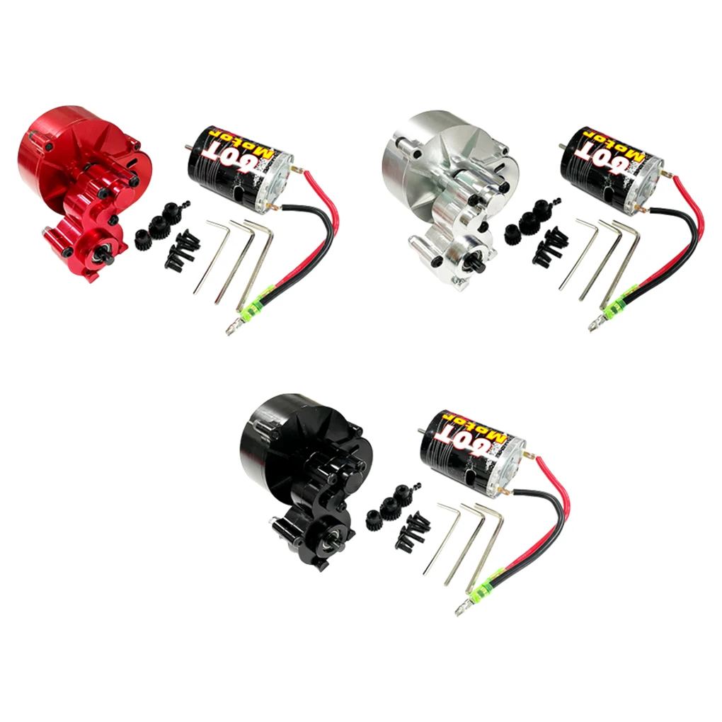 Коробка передач из металлического сплава с шестерней для 1/10 RC Crawler Axial SCX10 Upgrade Car