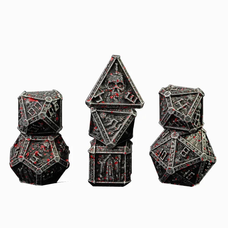 

2022 The latest design The wizard dice metal dice sets dnd game dice