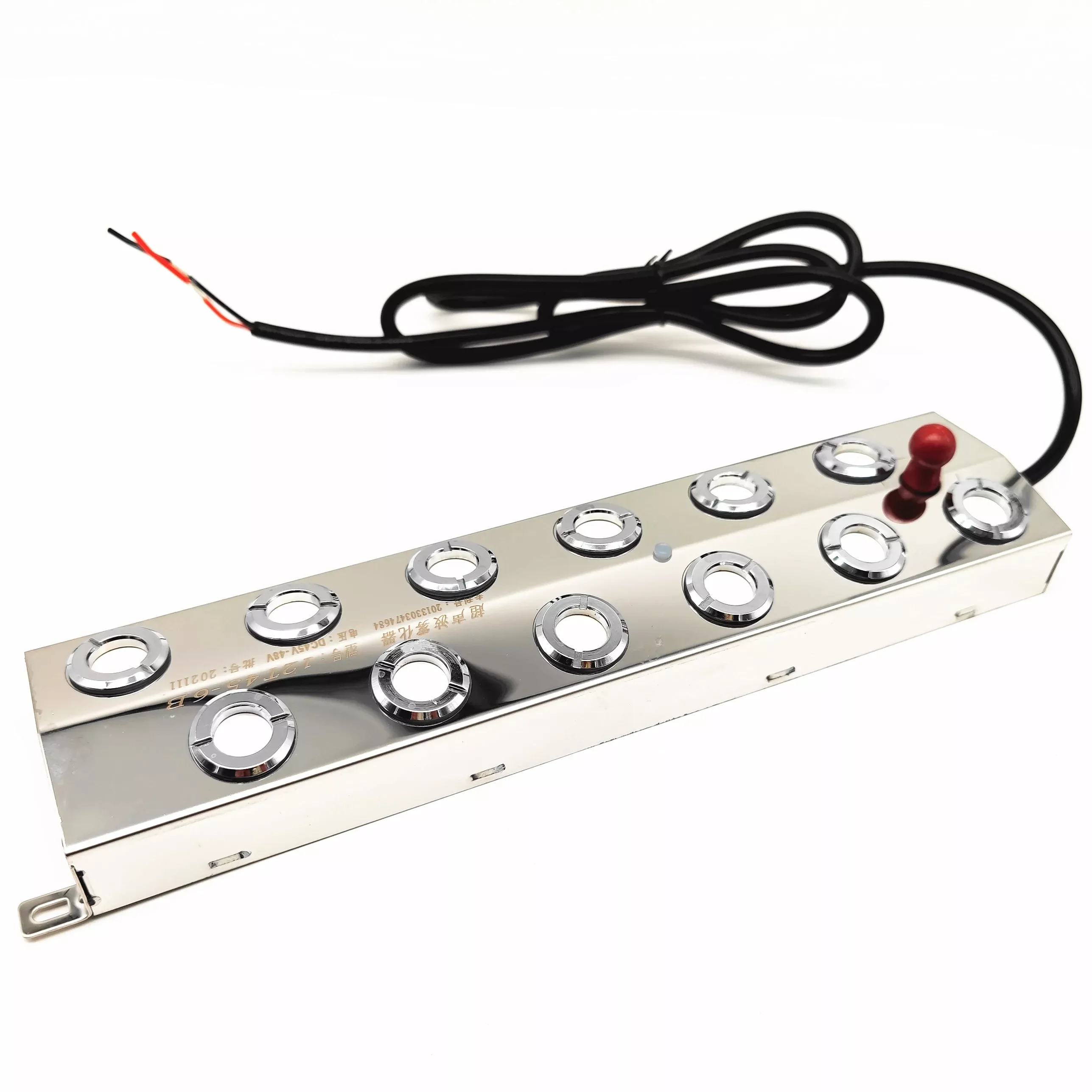 

Ультразвуковой туманообразователь с 12 головками, туманообразователь из нержавеющей стали для гидропоники, небулайзер для фонтанов и прудо...