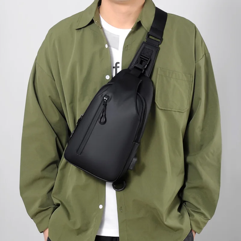 New Men's Chest Bag Fashion Shoulder Bag Crossbody Sports Backpack Waterproof Coin Wallet Bag Dropshipping Phone Pocket