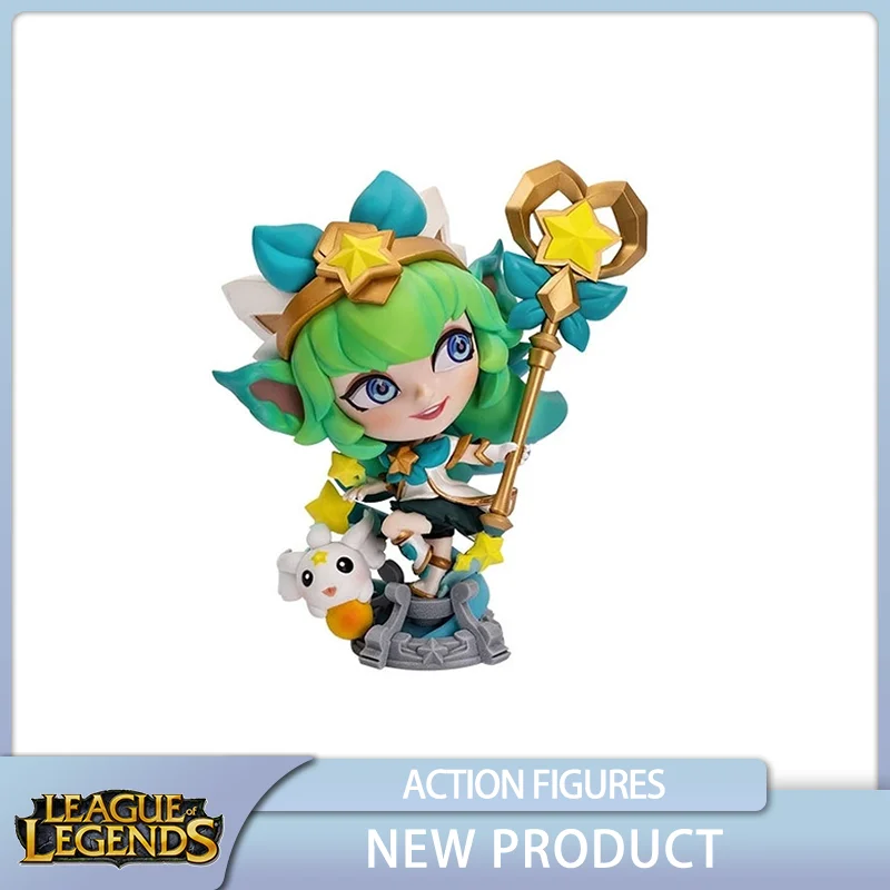 

LOL League of Legends Lulu Action Figure Q-version The Fae Sorceress Game Character Model Collectible Cute Toy Gift Genuine