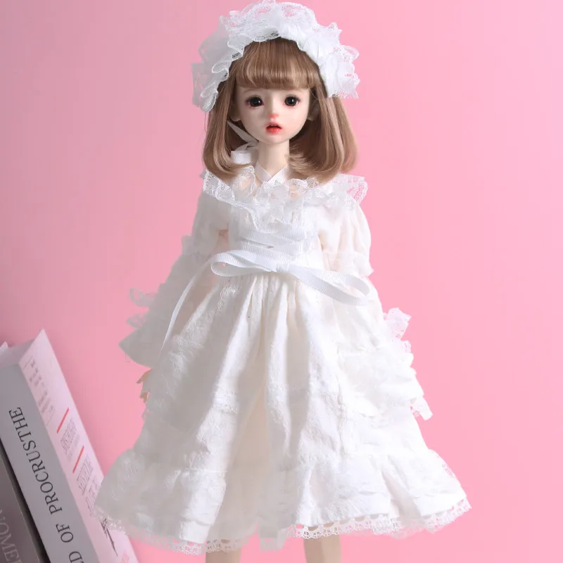 Фото Новая одежда для кукол 30/45/60 см, платье Алиса для кукол BJD 1/3, 1/4, 1/6, аксессуары для кукол, игрушки для девочек, набор для переодевания. №2