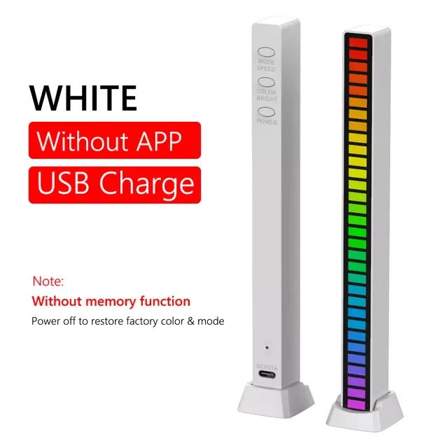 

Светодиодная лампа с голосовым управлением и перезаряжаемым от USB аккумулятором, 32 светодиосветодиодный
