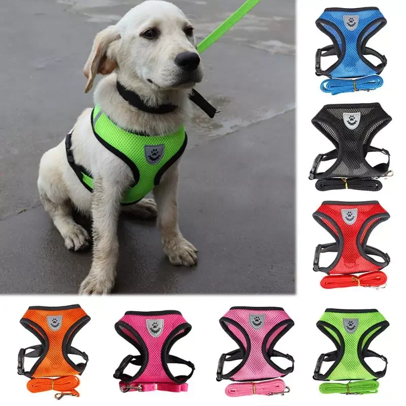 

Pet I-type Mesh Padded Dog Harness Leash Pet Puppy Vest For Small Medium Dogs Soft Vest Small Medium Dogs Soft Vest Pet Supplies
