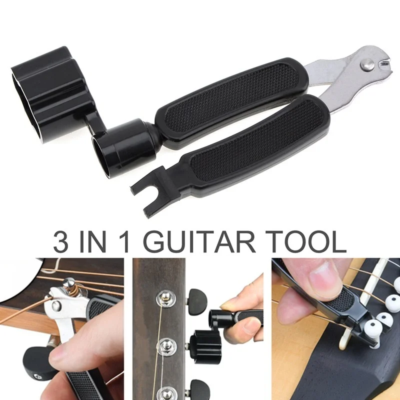 

3 in 1 Guitar string changer Multifunction Guitar winder string cutter Pin Puller For guitars banjos mandolins Accessories