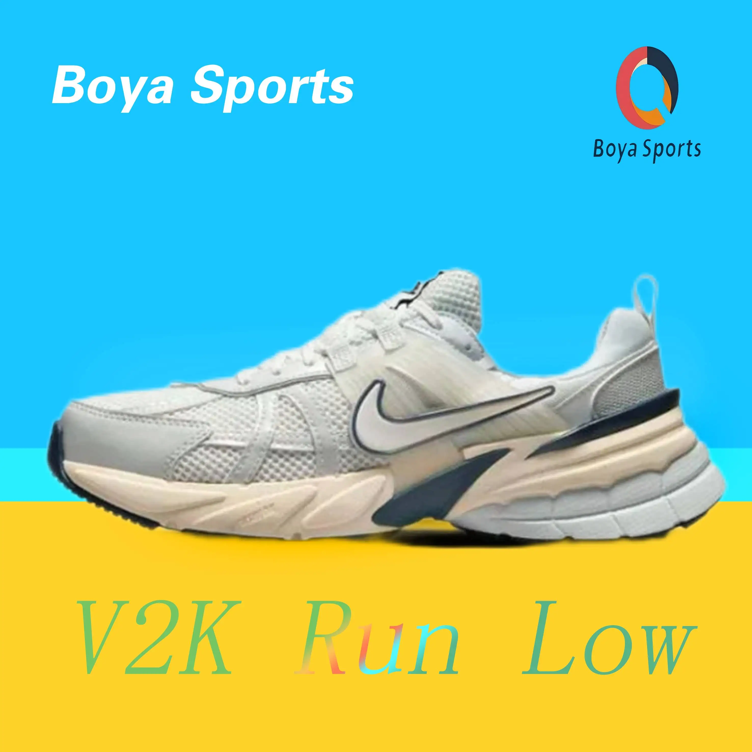 Nike V2K Run Low устойчивые к истиранию нескользящие дышащие легкие кроссовки мужские и