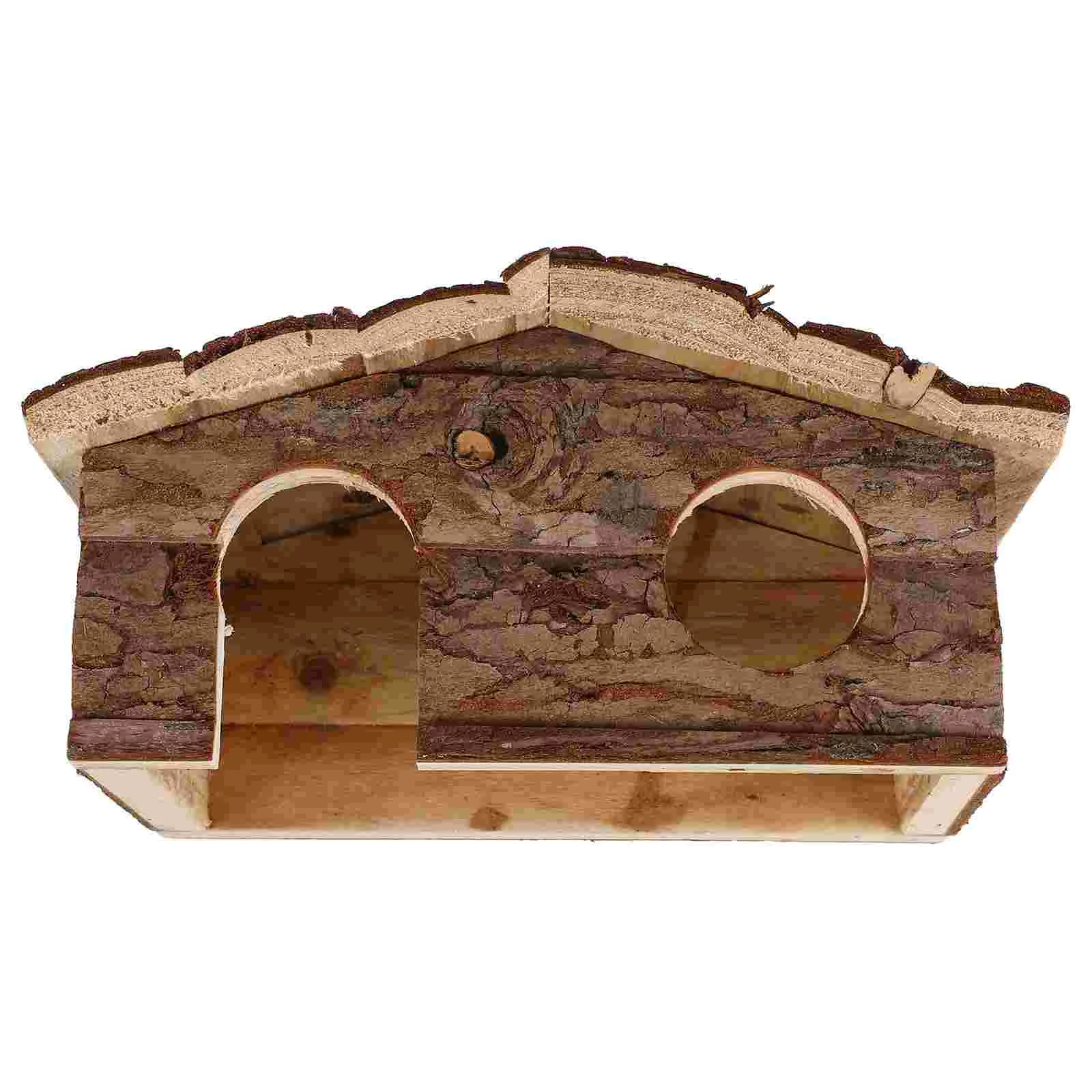 Клетка для укрытия хомяка деревянный дом мышь среда обитания игрушки убежище