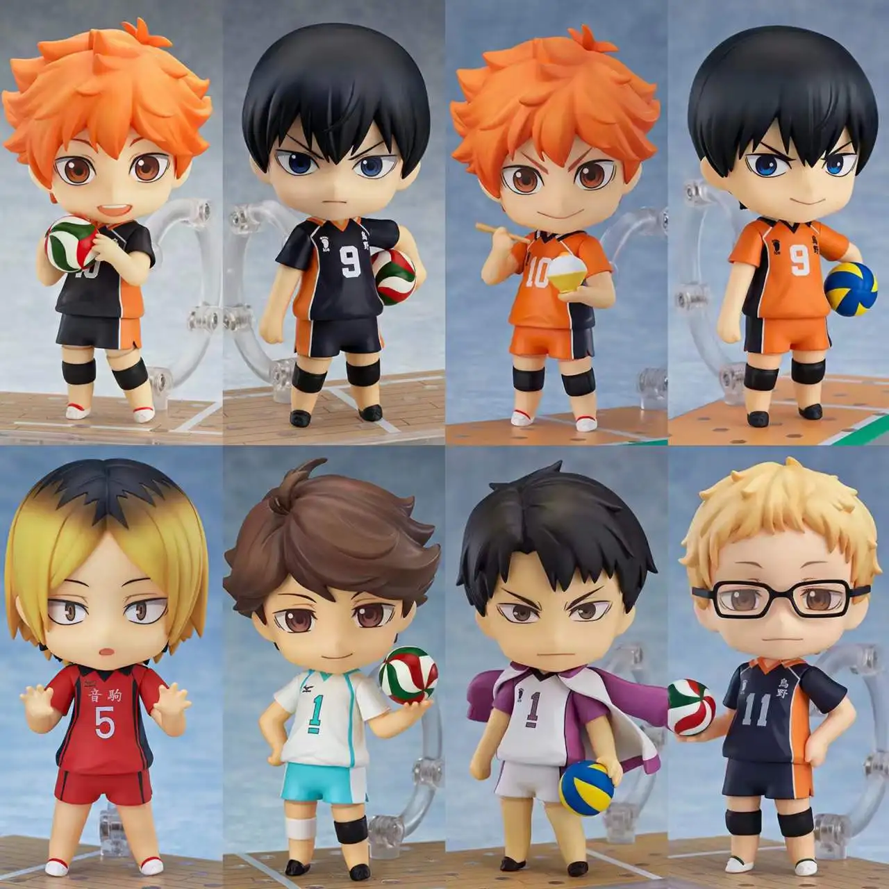 

Q Version Clay Haikyuu Kawaii Anime Figure Kei Tsukishima Action Figure Ushijima Wakatoshi Kozume Kenma Figure Collectible Toy