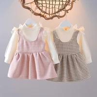 girls clothes 2022 new little girl princess dress two piece suit korean style clothes for girls baby western style suit
