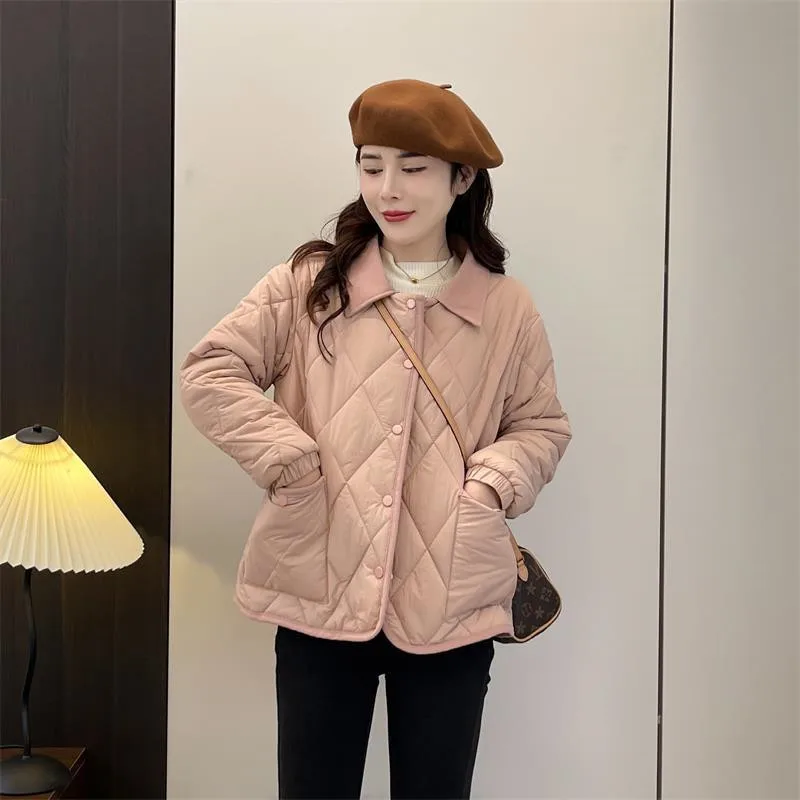 Xiangfeng женские легкие парки пальто 2025 зимняя новая женская свободная куртка с