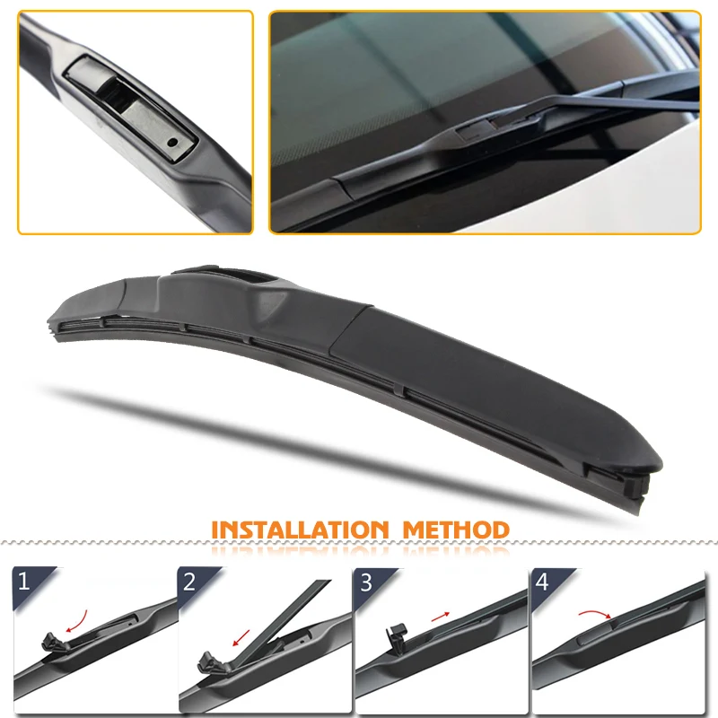 Car Wiper Blade For Cadillac XTS 2010-2015 Windshield Rubber Silicon Refill Front Window 26&quot+18&quot LHD RHD Auto Accessories