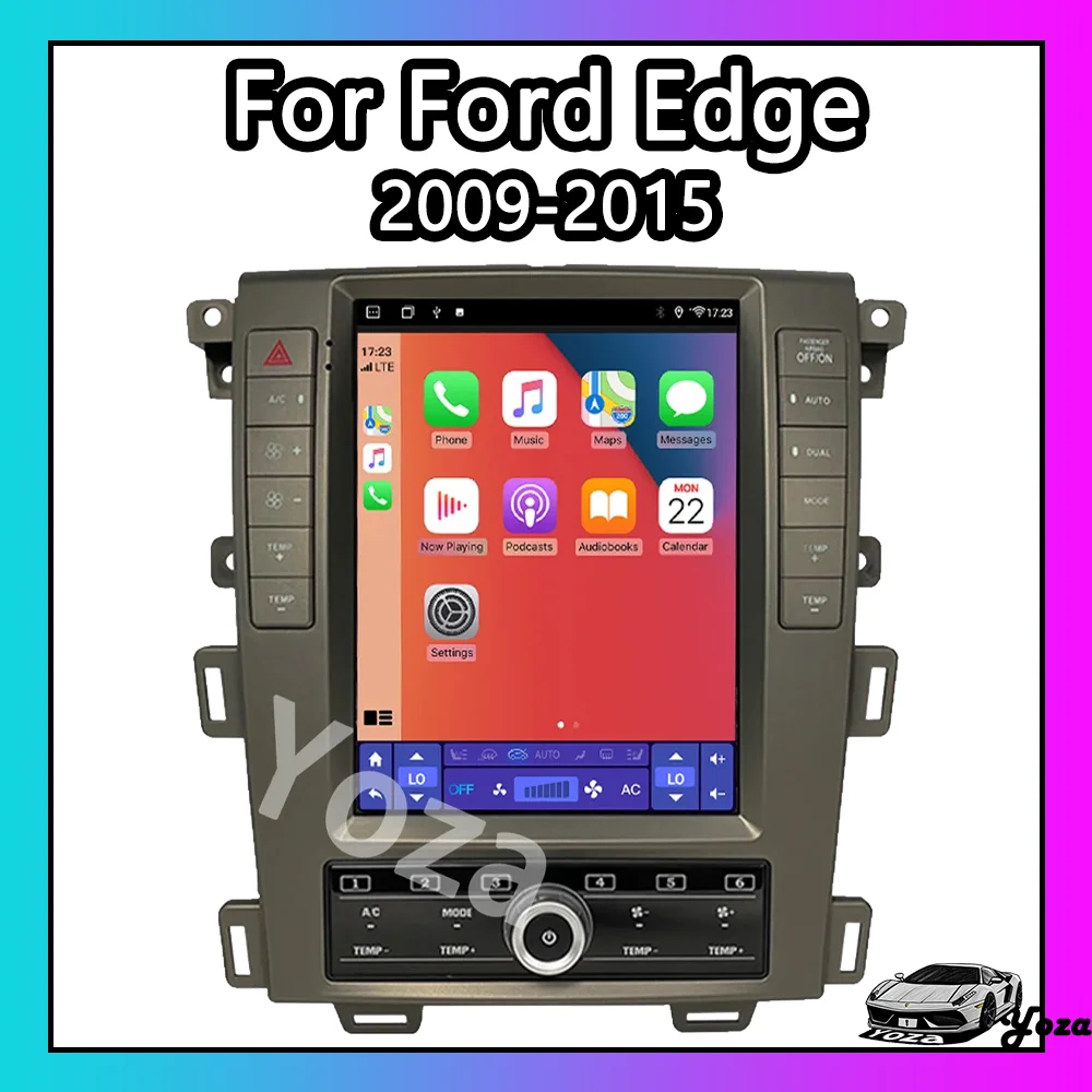 

Yoza Carplay Car Radio For Ford Edge 2009-2015 Android11 Tesla Screen Multimedia Player GPS Navigation Stereo 5G WIFI Gift Tools