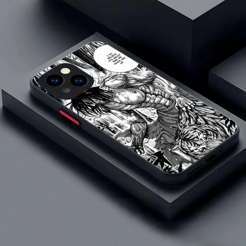 Чехол для телефона Kingdom Manga Kanki Hara матовый прозрачный 16 15 iPhone 12 11 13 Pro Max X XR XS 8 SE Mini Plus