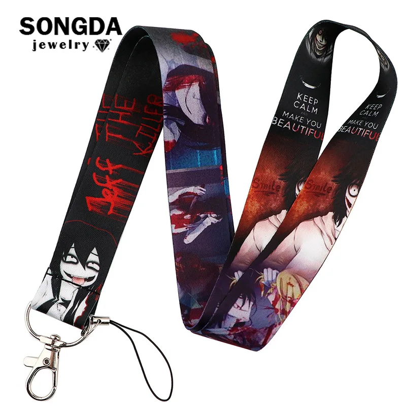 Джефф и Джейн, убийца, шнурок, брелок, жуткая паста, Тикси Тоби, фигурки, многофункциональная автомобильная лента, трос