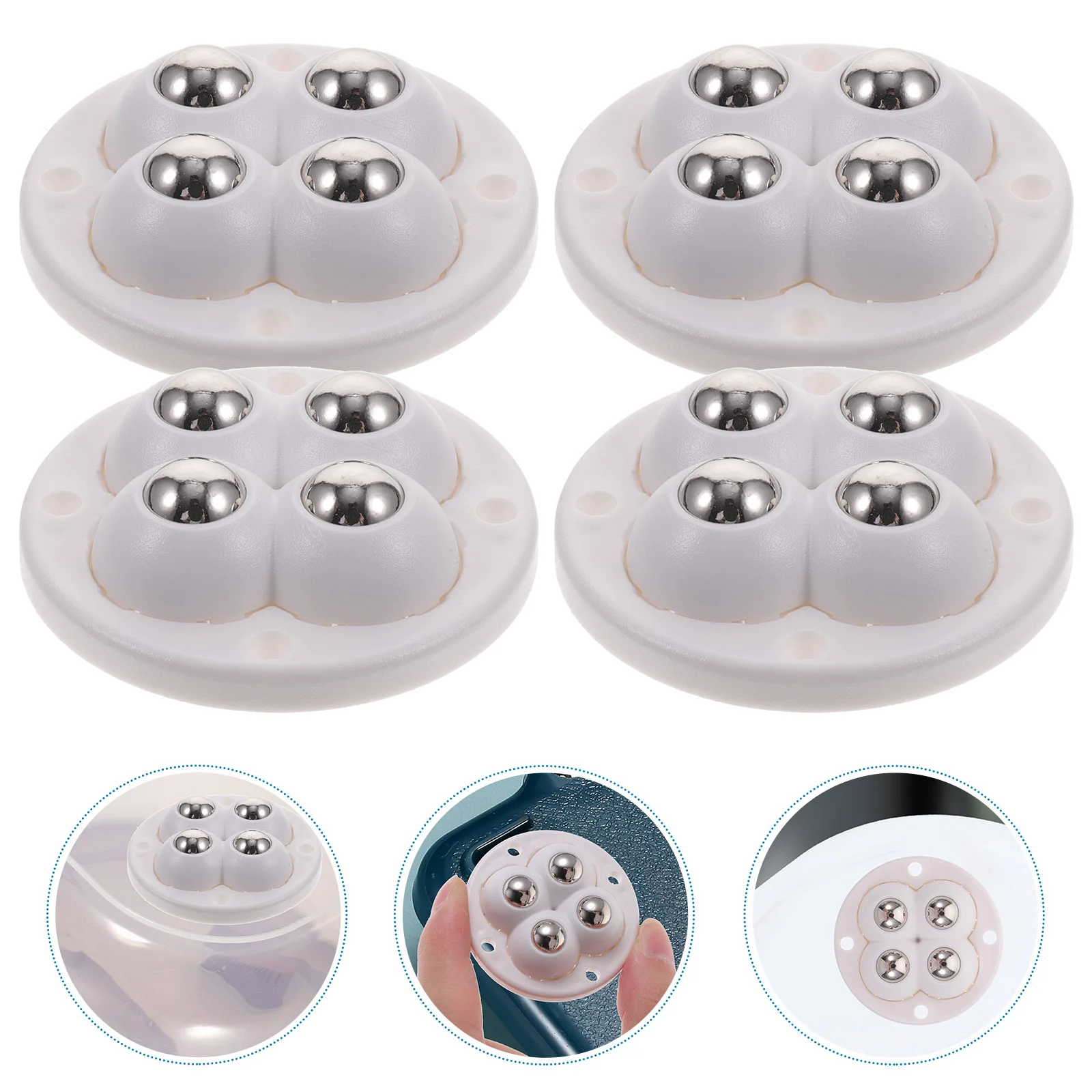 4-х шт. контейнеры для хранения самоклеящиеся ролики липкий чехол на колесах