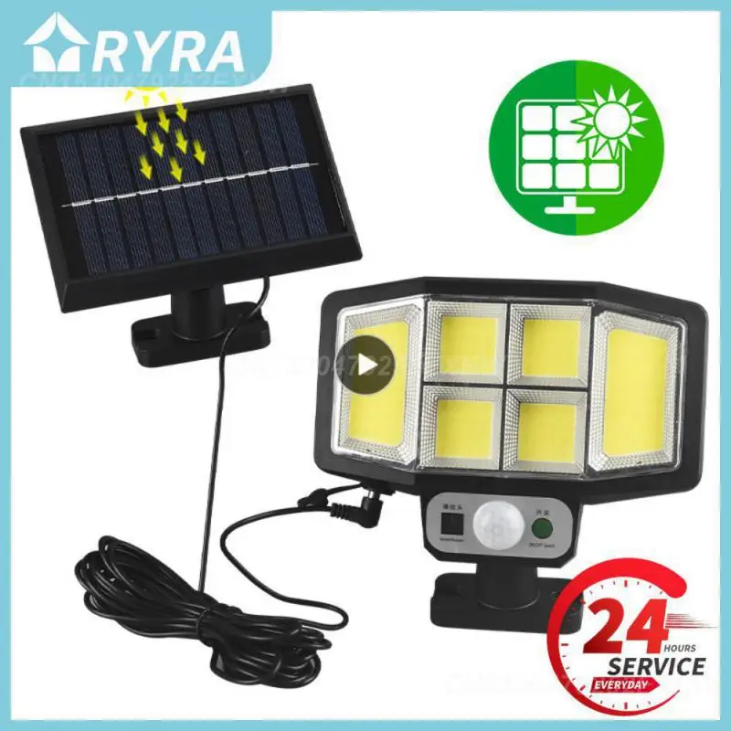 

Solar Outdoor Light Solar Sensor Wall Light Waterproof Remote Control Street Lamp Garden Courtyard Sensor Street Light