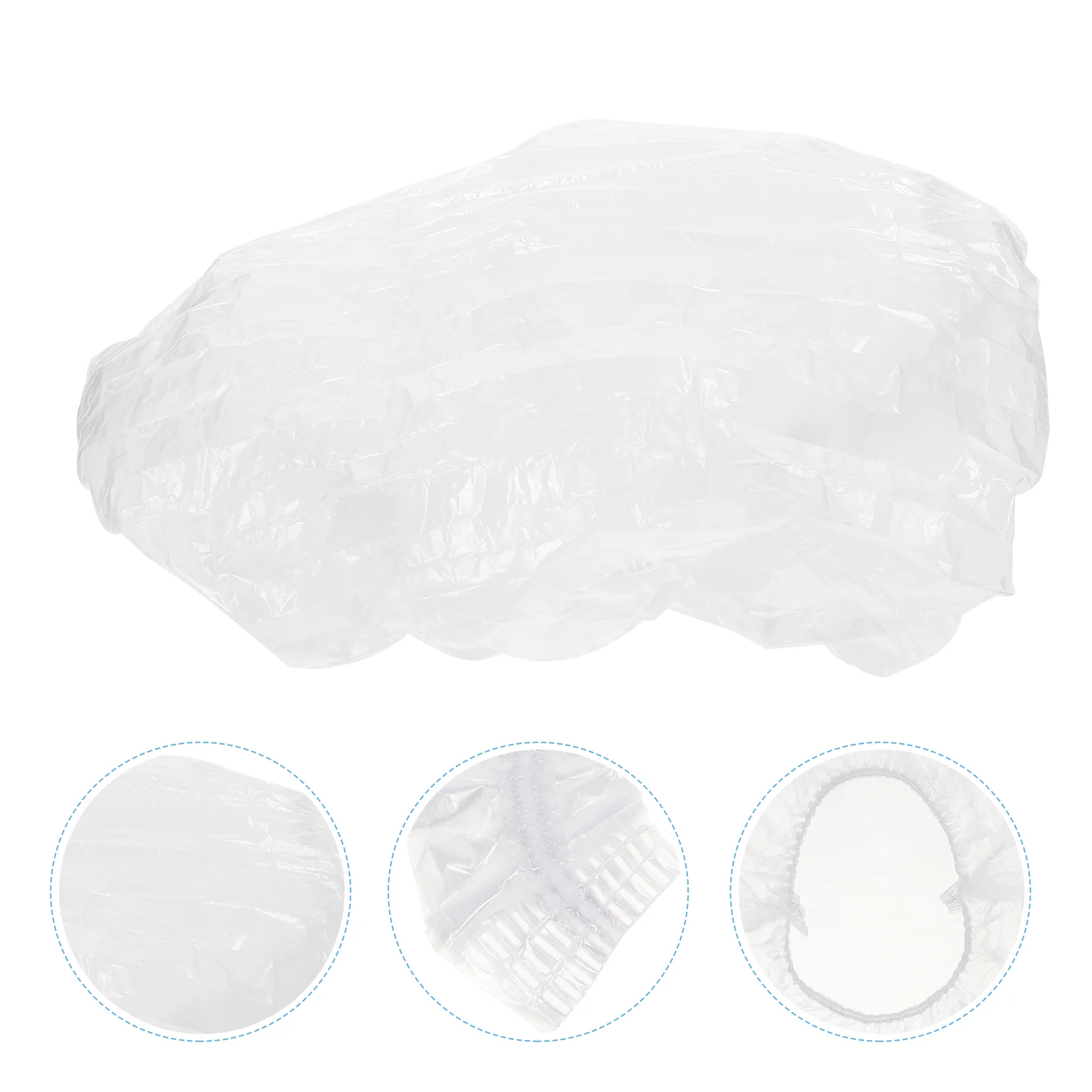 

200 Pcs Disposable Shower Cap Waterproof Home Caps Female Bath Supply Multifunctional Portable Miss Hats