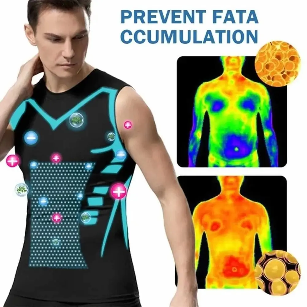 Ионная корректирующая жилетка мужские спортивные жилеты дышащий Тонкий Топ без