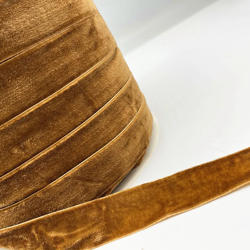 3 ярда 6 мм-38 мм цветная односторонняя линия Полиэстеровая бархатная лента для