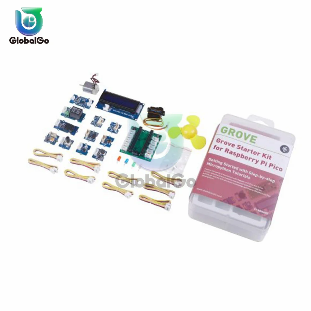 Grove Starter Kit for Raspberry Pi Pico for Led Lights Control Motors Read The Values