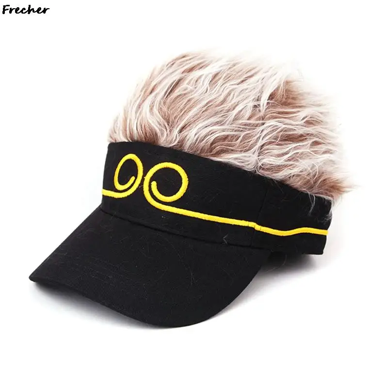 

Fashion Men Women Toupee Hat Wig Hats Novelty Cool Baseball Cap Outdoor Sports Hip Hop Streetwear Funny Fake Hair Beanies Caps